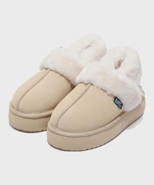 CLOUDY FLATFORM FUR SLINGBACK - 2 colors