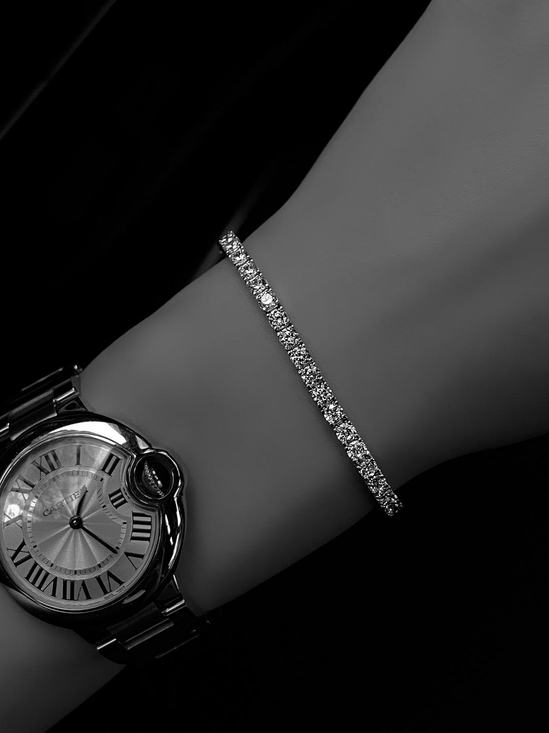 [925 Silver] [ESSENTIAL] 3mm Timeless Eternity Tennis Bracelet