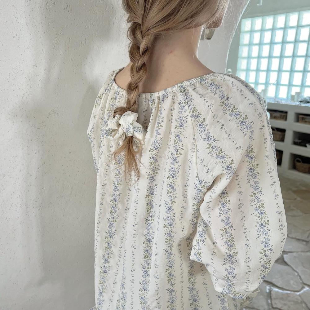 (+스크런치증정) 하늘 블루밍 파자마 세트