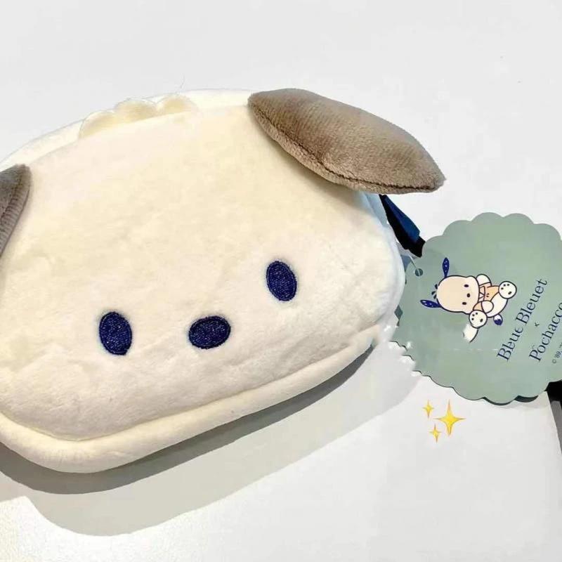 애니메이션 산리오 봉제 가방, 귀여운 포차코 액세서리, 귀여운 미용 봉제 화장품 가방, 동전 지갑 보관 가방, 소녀용 장난감 선물