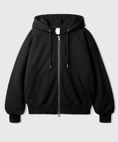 루나 레글런 벌룬 후드집업 블랙 KJHD2613