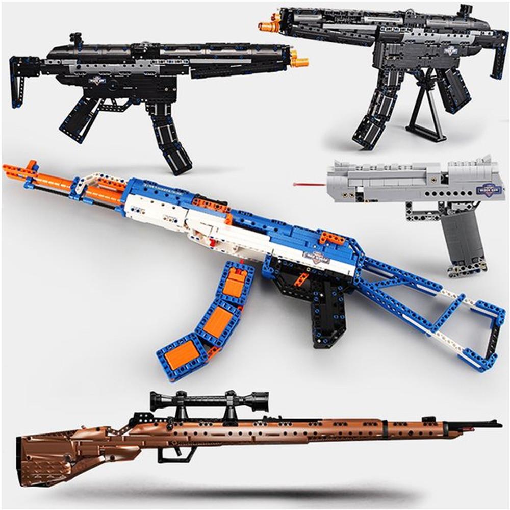 CaDa 총블럭 카다 kar98k 카구팔 AWM 에땁 저격소총 권총 어린이 블럭장난감