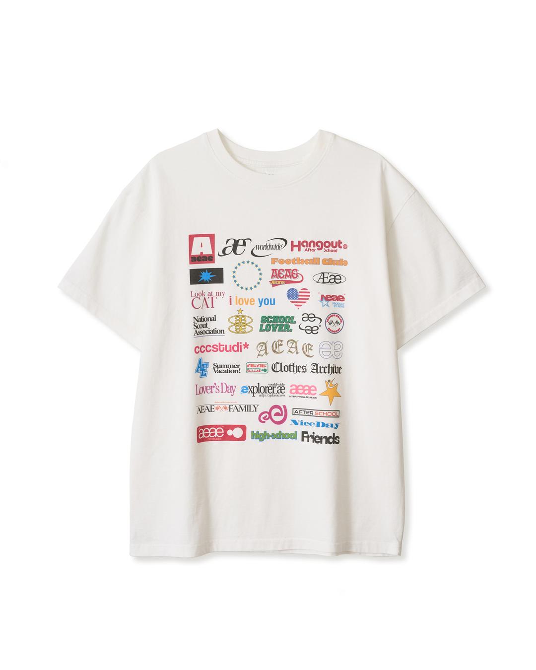 STICKER T-SHIRTS [WHITE]