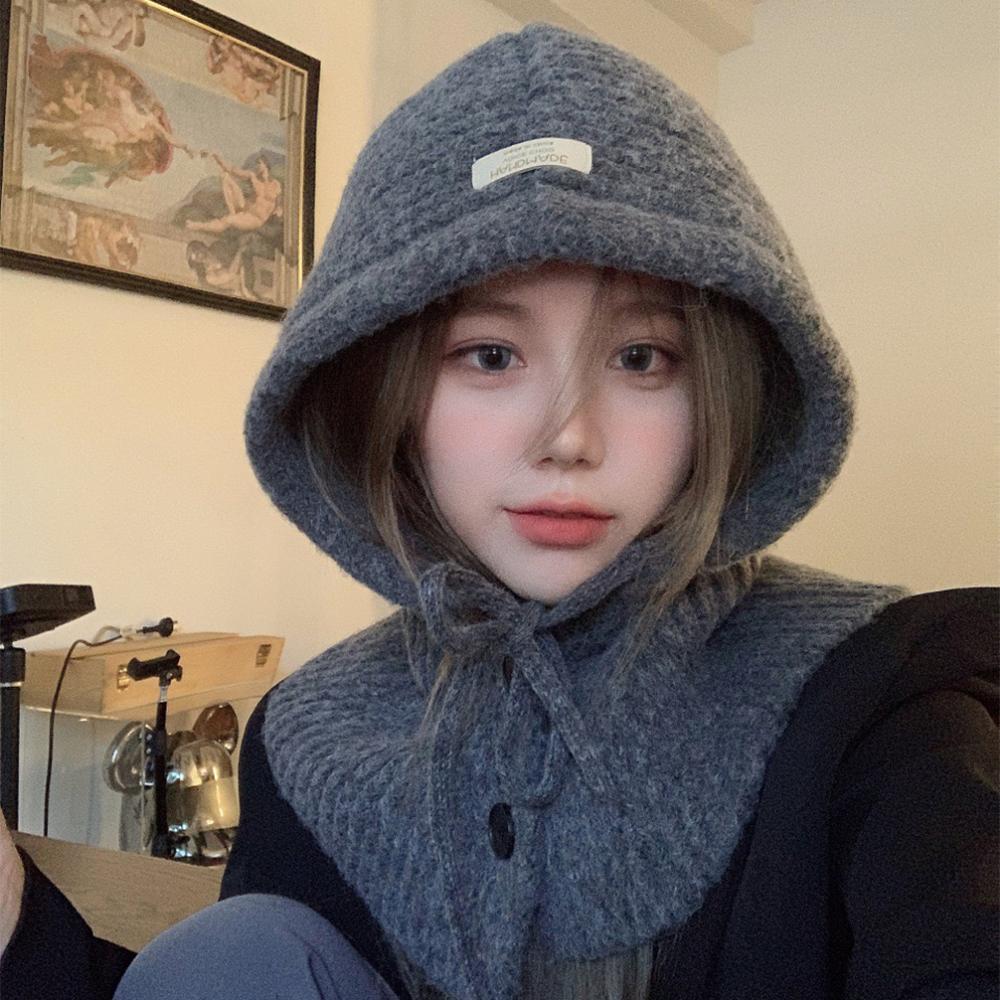 윤키 YOONKIE 단추바라클라바 넥워머 후드 목도리