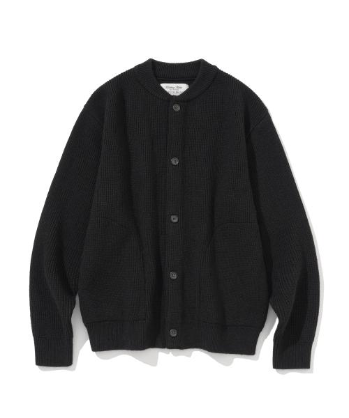 유니폼브릿지(UNIFORM BRIDGE)  fisherman wool knit cardigan black - 사이즈 & 후기 | 무신사