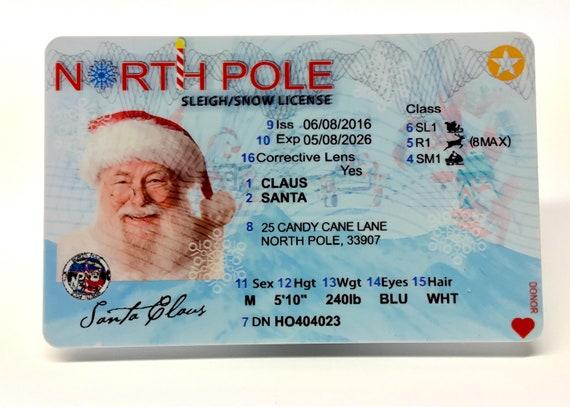 The Official Lost Santa Licence / Sleigh License / Pilot License