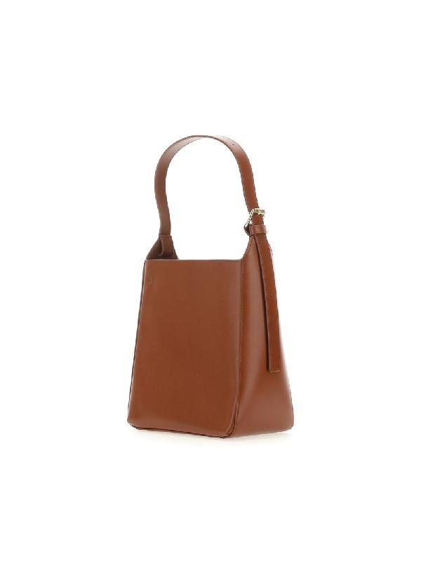 VIRGINIE 레더 스몰 토트백