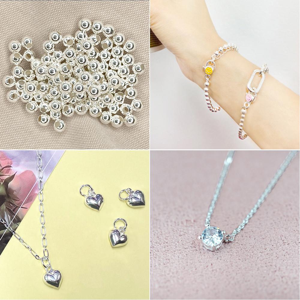 안공사 비즈 실버 925 은볼 14K골드볼 팔찌만들기