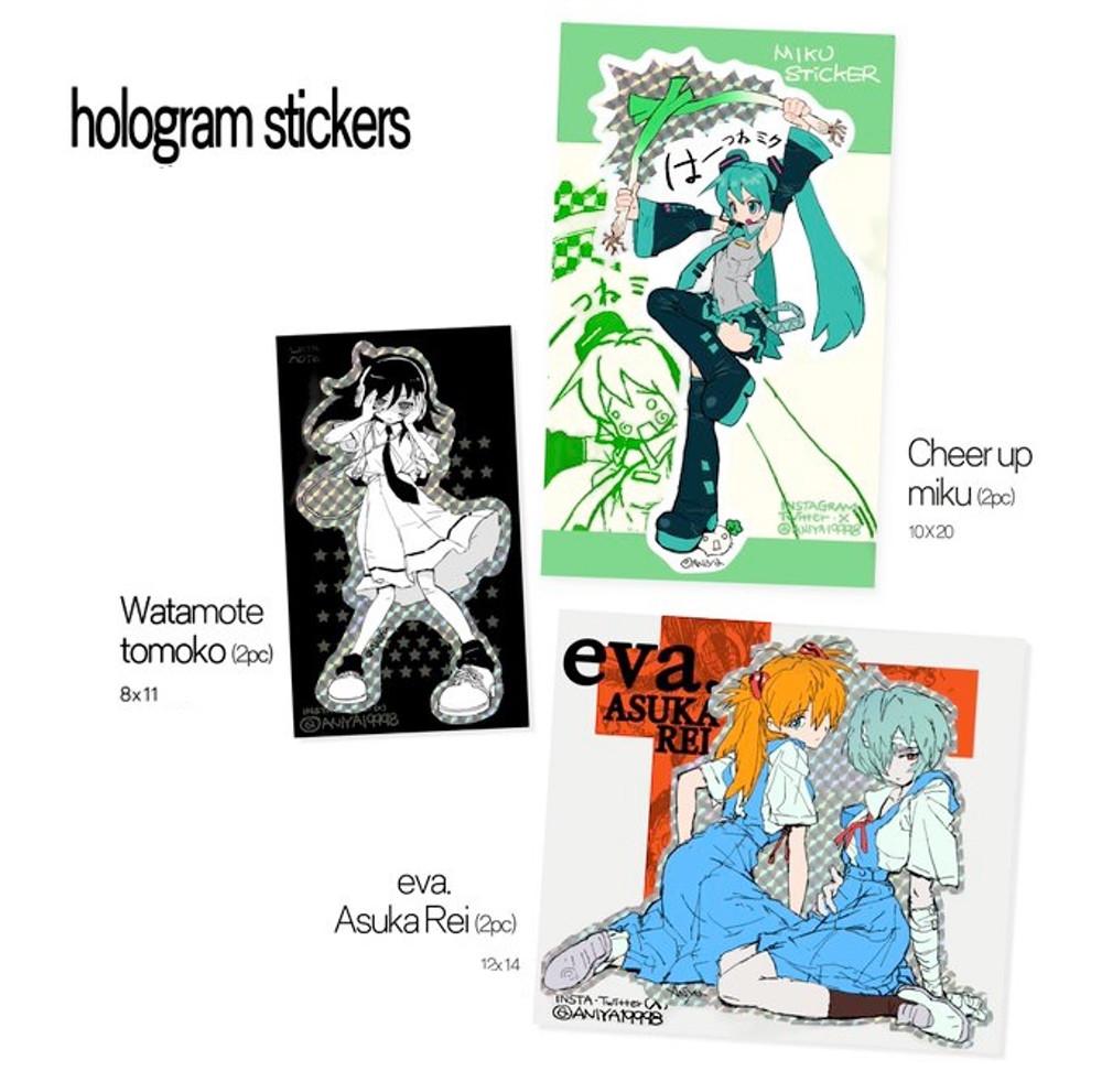 아니야 스티커〉hologram stickers