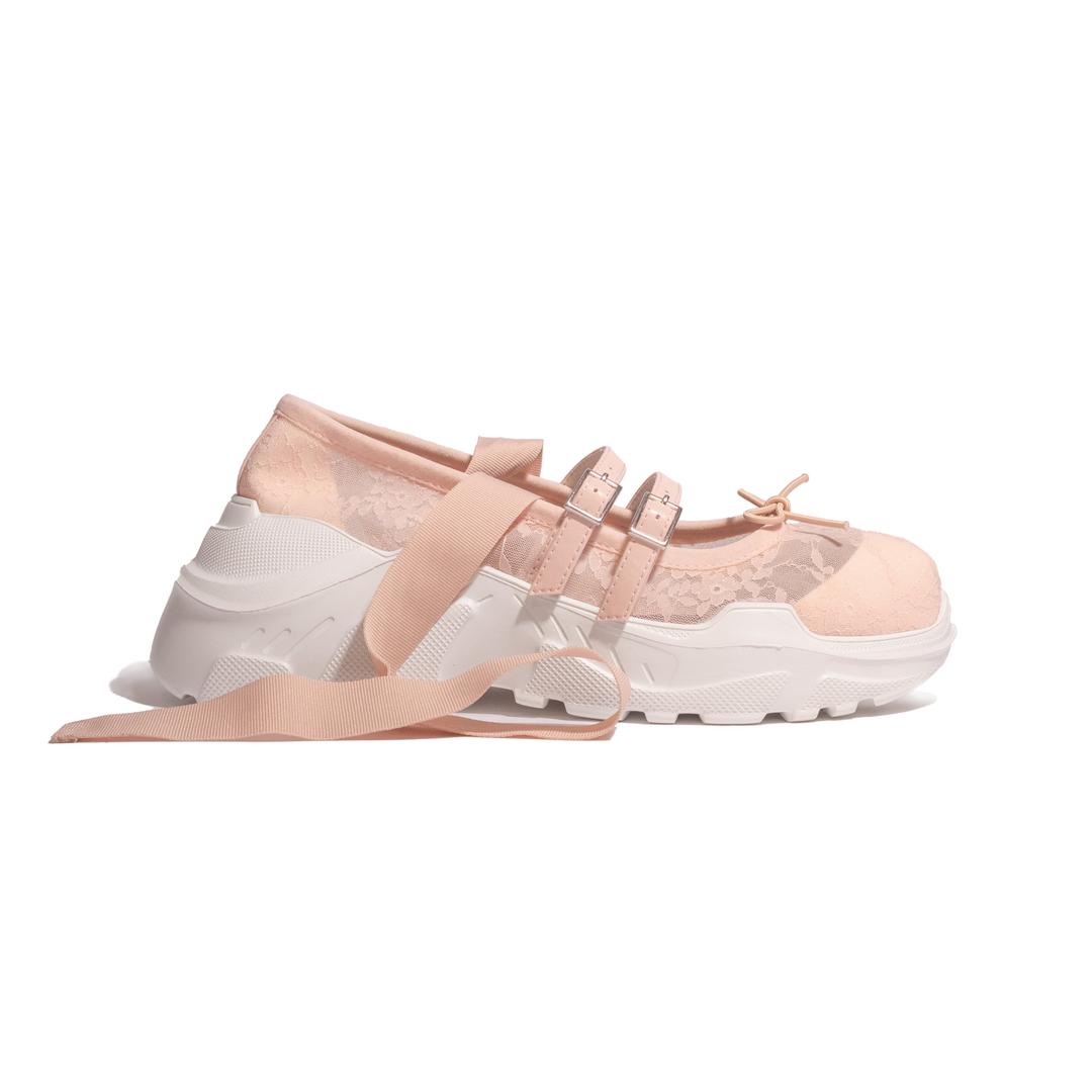 Giselle Lace Pink x White - 35