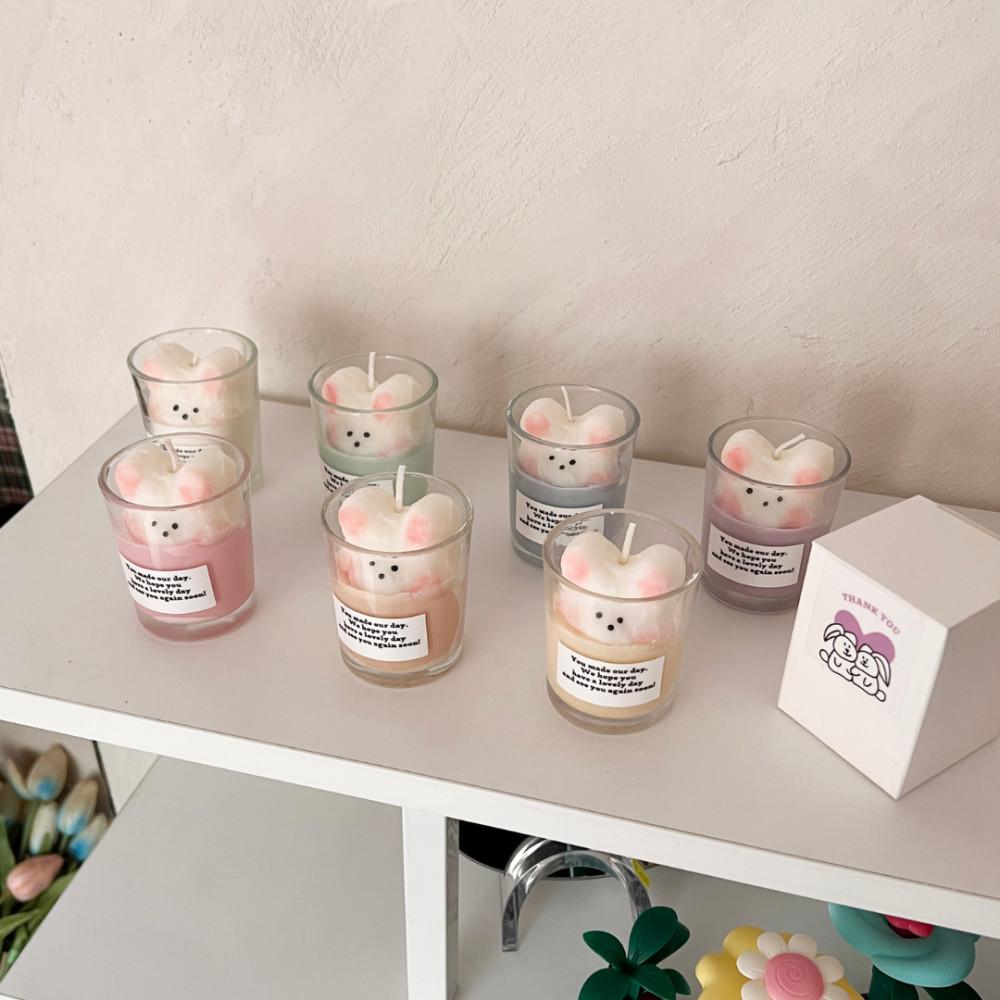 토끼캔들 3oz캔들 돌잔치 답례품 결혼식