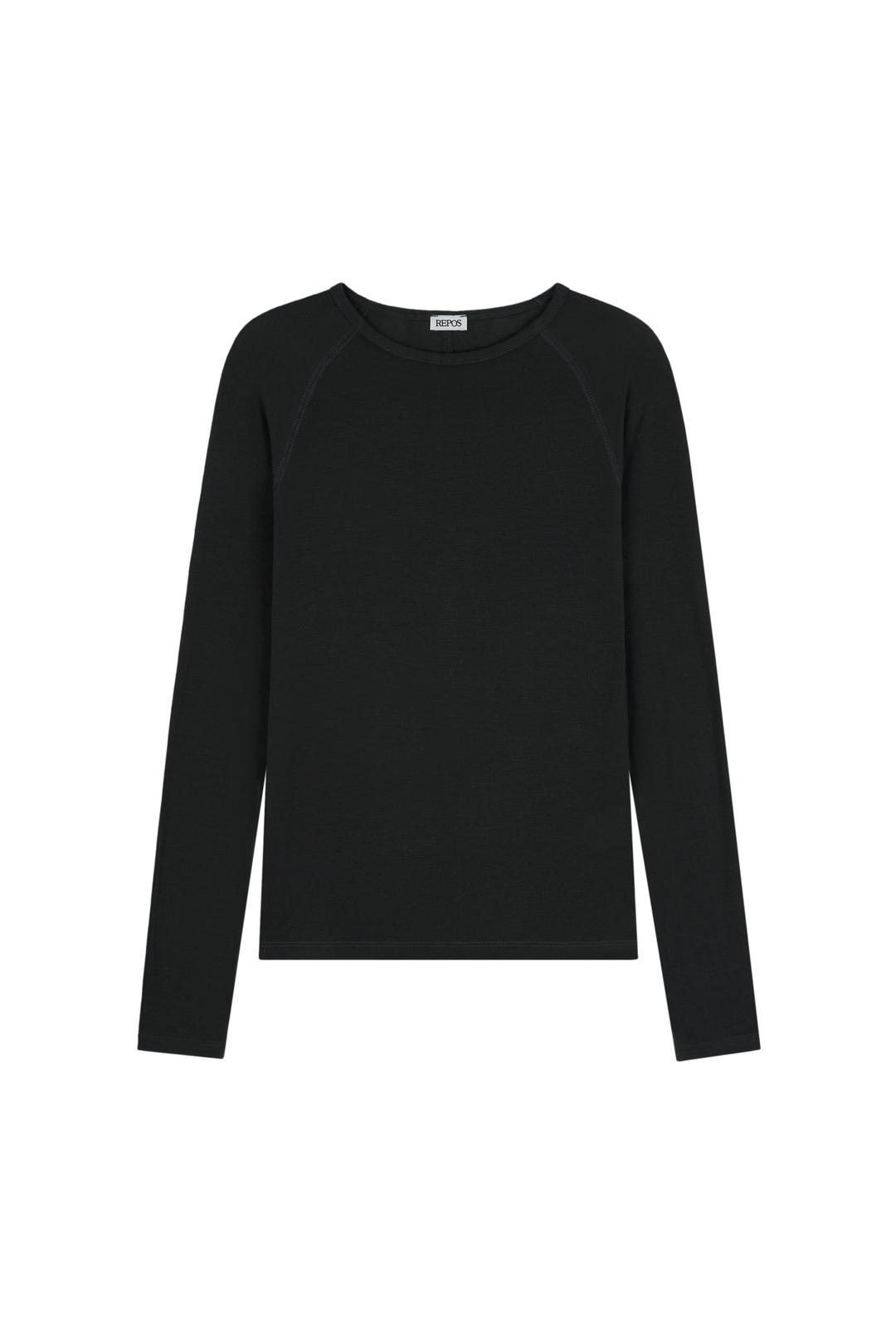 WOOL RAGLAN T-SHIRT (CHARCOAL)
