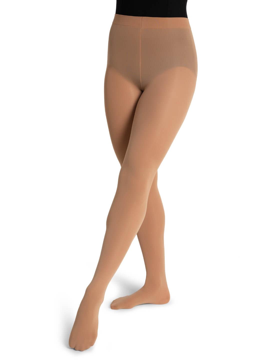 Ultra Soft Footed Tight - Caramel / Small/Medium