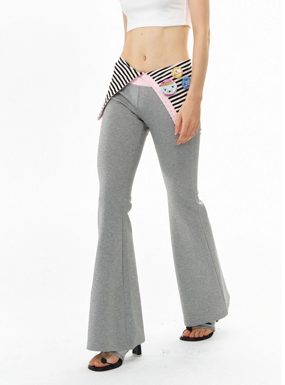 Knit Stretch Yoga Bootcut Pants