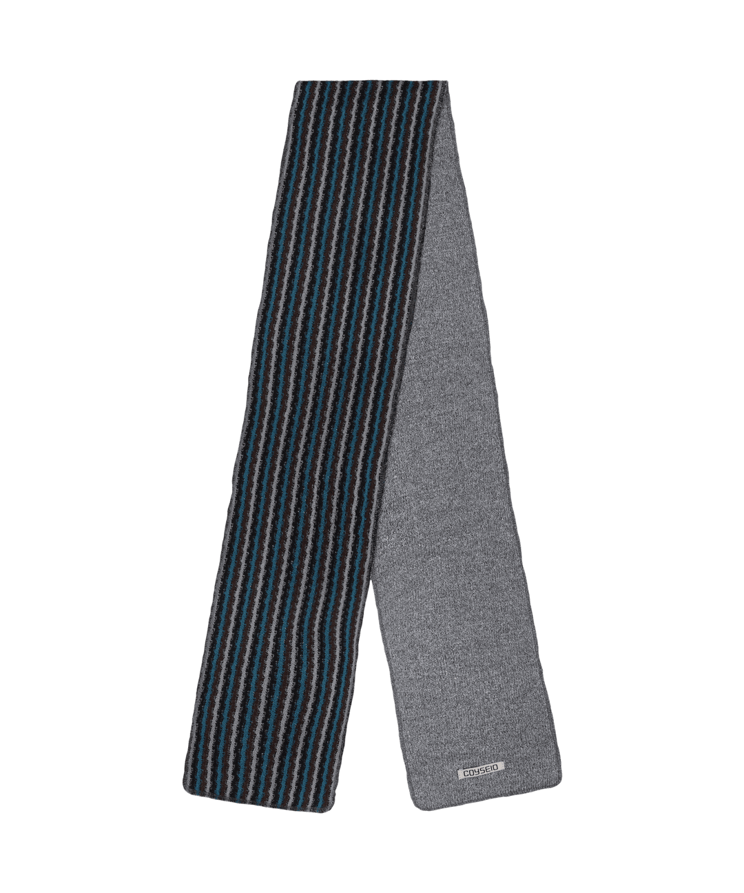 DOUBLE KNIT MUFFLER GREY