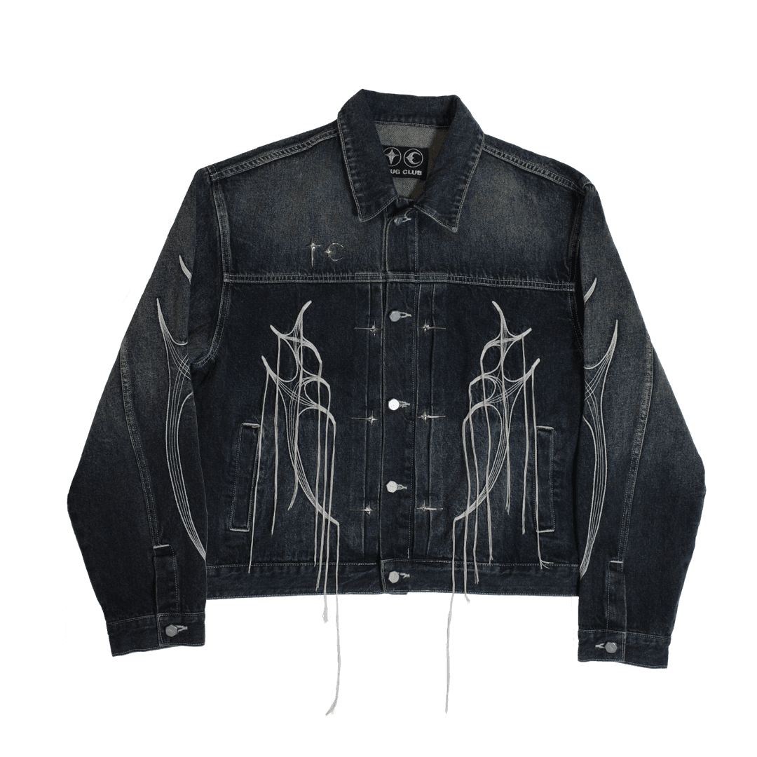 Tribal Tree Denim Jacket