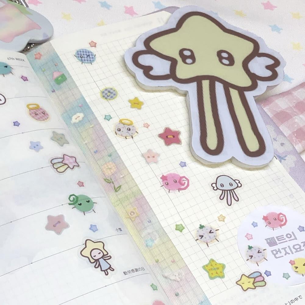 [그렁그렁단] 펠트의 먼지요정 키스컷 마스킹테이프