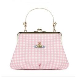 비비안웨스트우드 그래니 프레임 펄스 백 체크 핑크 52020003 G201 GRANNY FRAME PURSE VW3655