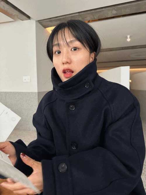 발마칸 울 맥시 코트