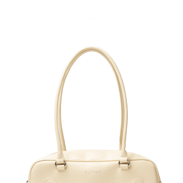 square double zipper shoulder bag - yellowbeige