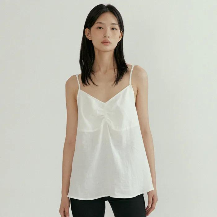 linen bamboo blended sleeveless-ivory [7/7 부터 순차 발송]