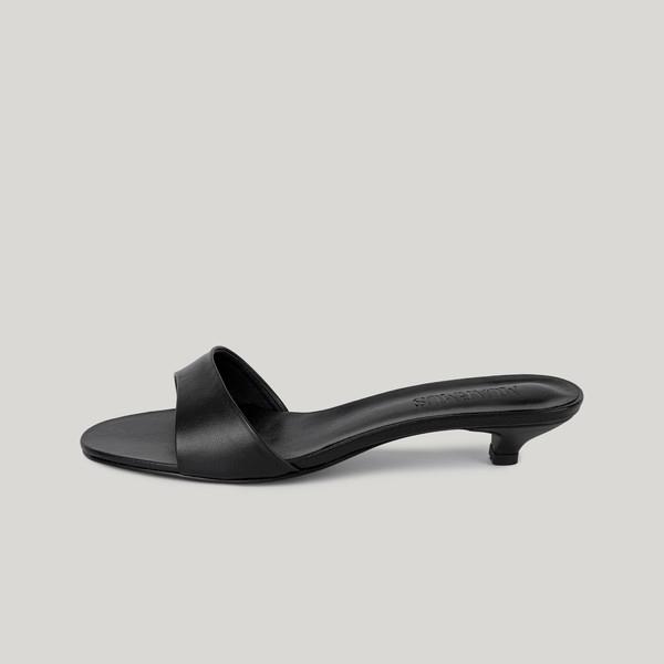 Bara Slipper Heels [Black]