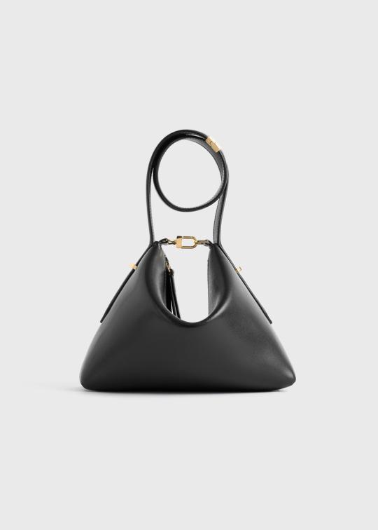 베벨 레더 리스틀릿 백 블랙 - 블랙 - TOTEME