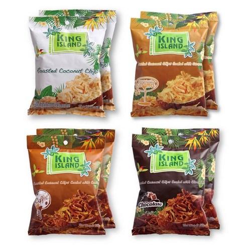 킹아일랜드 구운코코넛칩 50g 4종 x 2봉 (8봉세트) - 과일칩 | 쿠팡