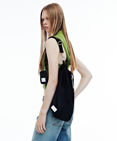 FABRIC SLING BAG SET - BLACK