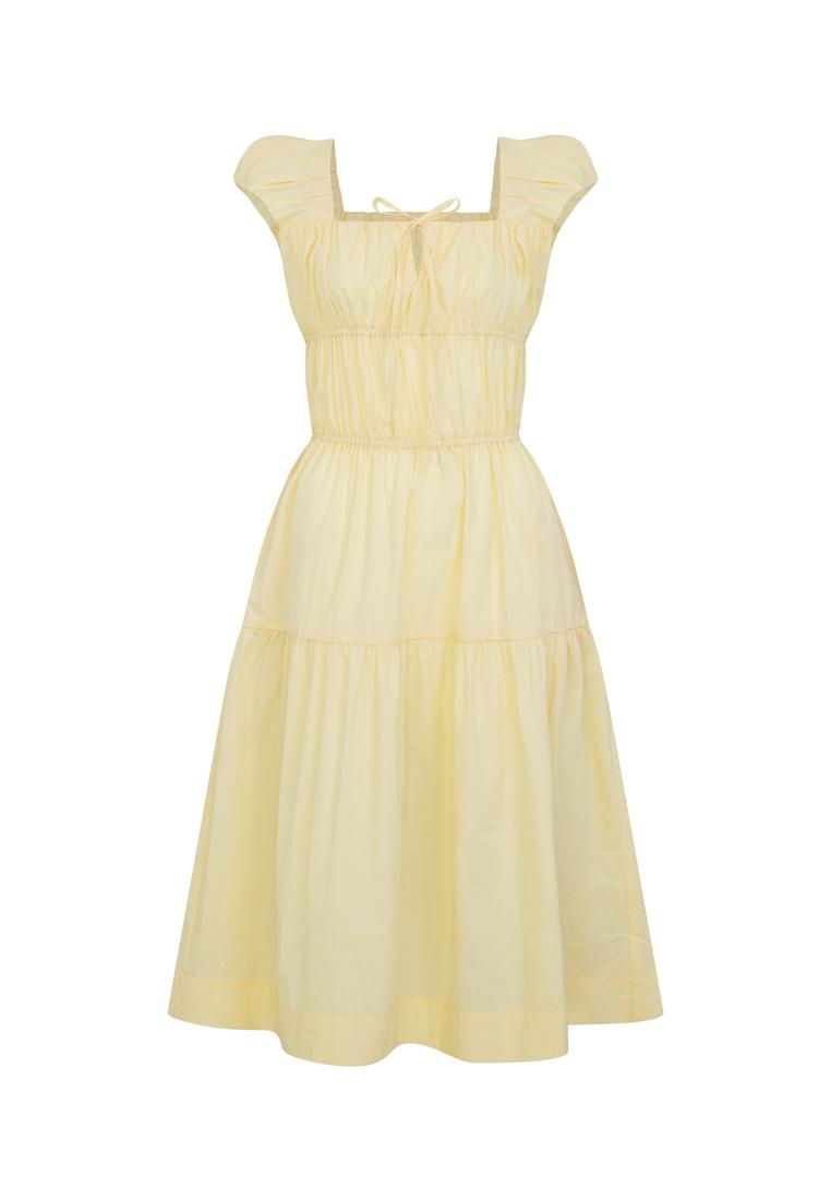 6/3 예약배송_PINTUCK SHIRRING LONG DRESS_3COLOR