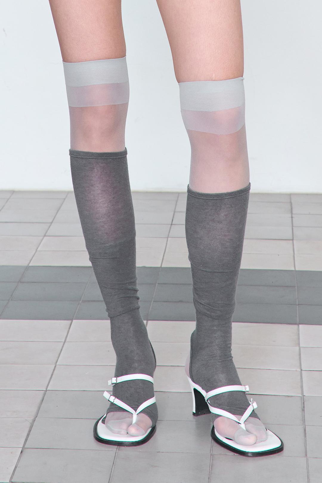 CR Knee High Socks _ Charcoal