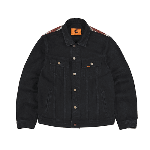 (12/08 delivery) ancient denim trucker jacket_black