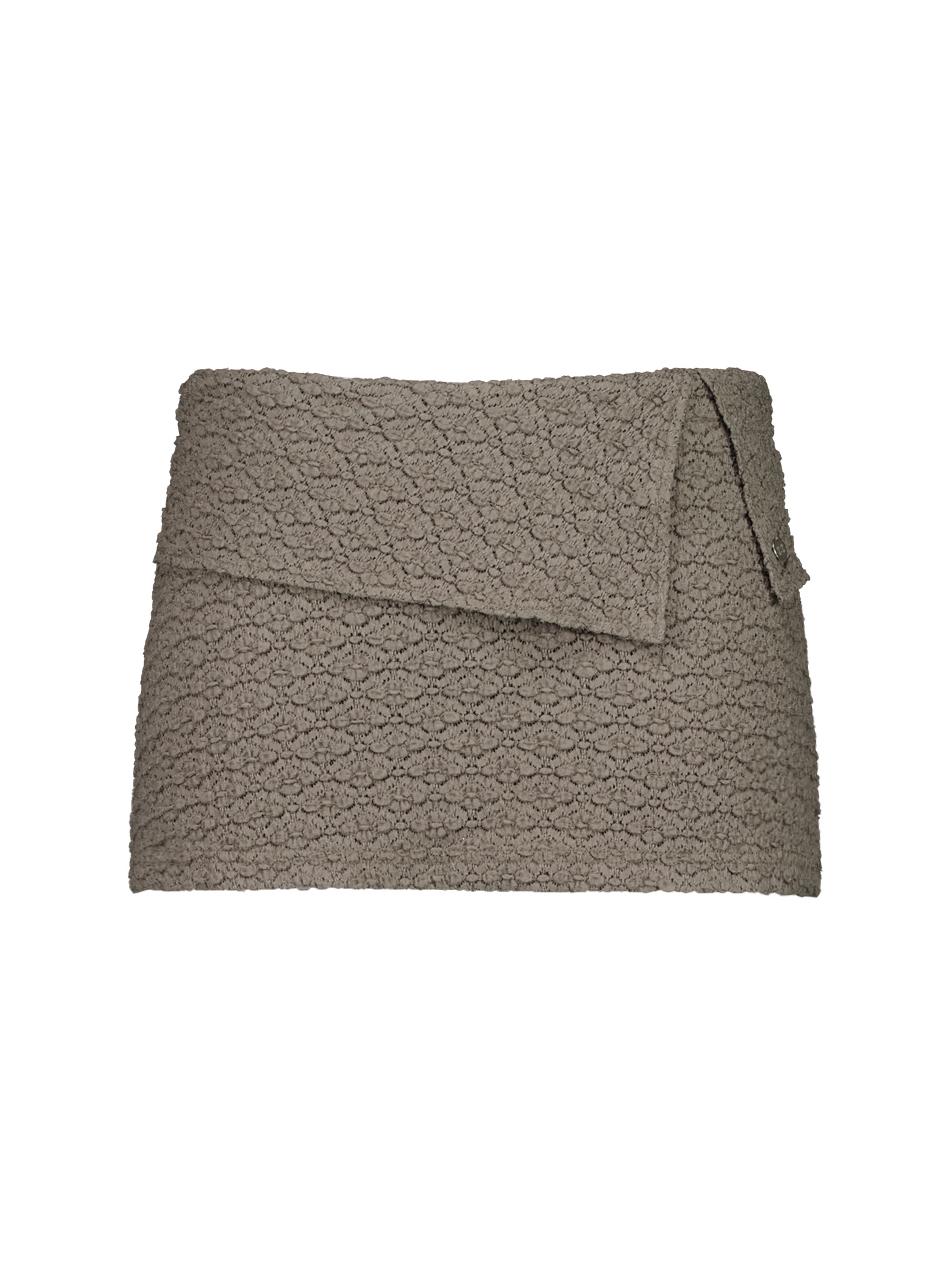 BOW SKIRT PANTS / KHAKI