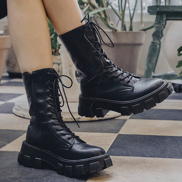 슈슐랭 이든 Air 레이스업 숏 워커 5.5cm