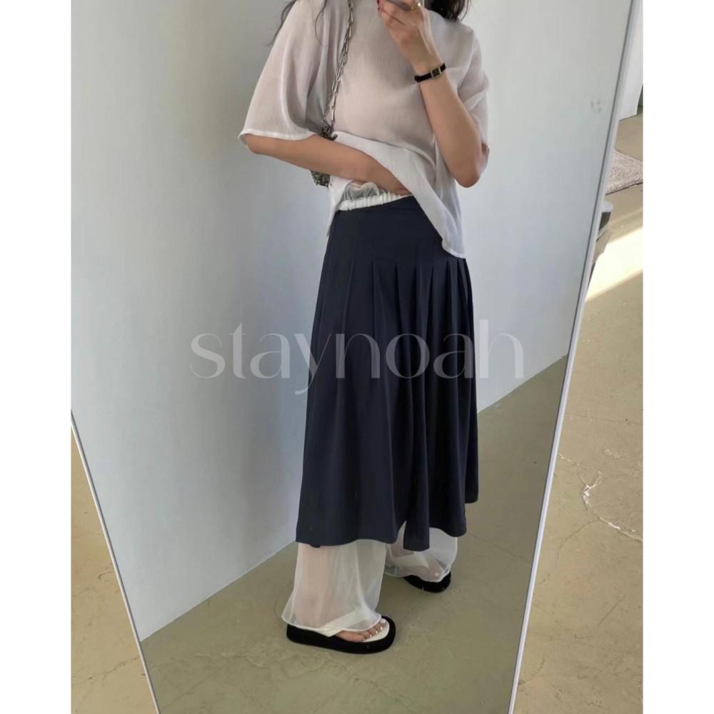 (크림S당일) Basket 바스켓 유니 주름 스커트 플리츠 롱 레이어드 sk (3c)