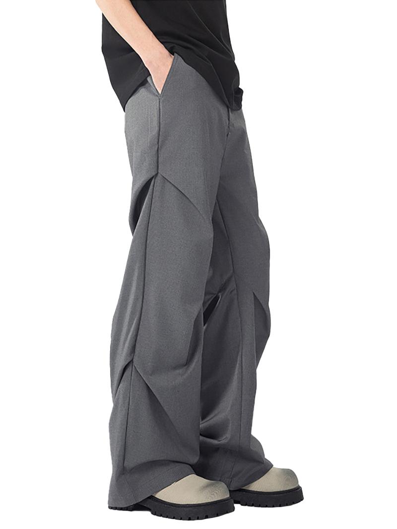 Side Pleated Wide Suit Pants (3Color)