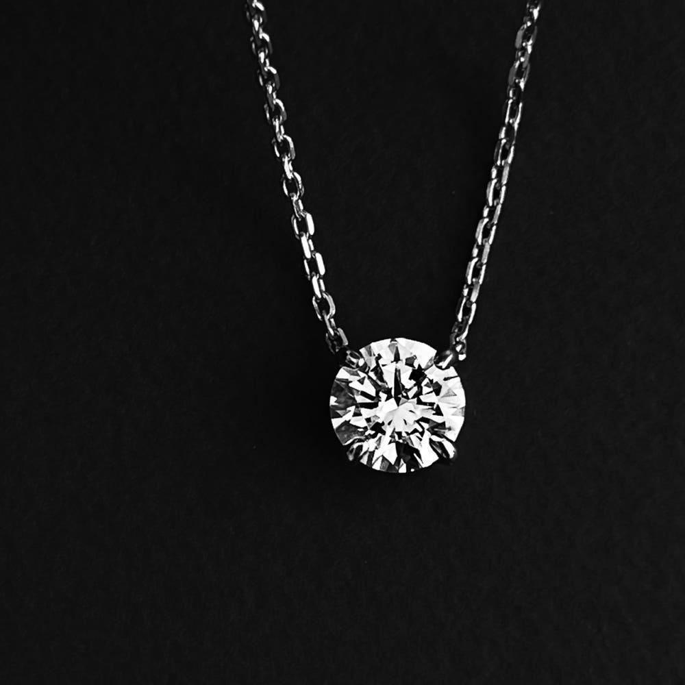 [위프레리] 2캐럿 실버 5A 엘리자베스 목걸이, Silver 5A Elizabeth Necklace