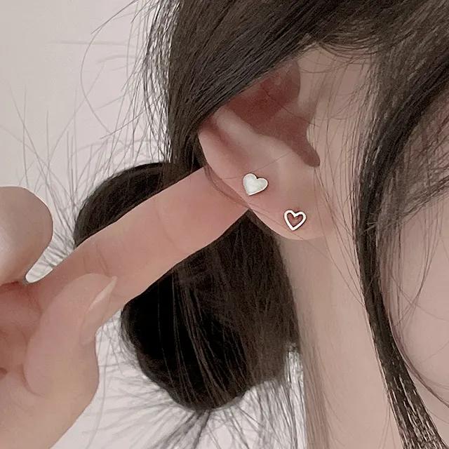 🔥당일발송🔥 💕추천! 주문폭주💕 써지컬스틸 플랫하트ღ피어싱 *290