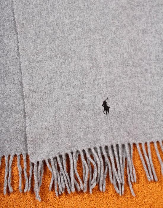 POLO RALPH LAUREN Wool Muffler ( MADE IN ITALY,  160 x 30 )