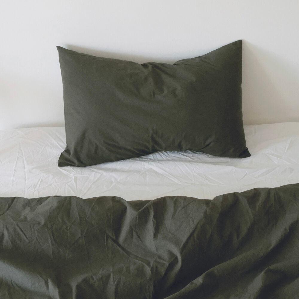 Khaki Black pillow cover