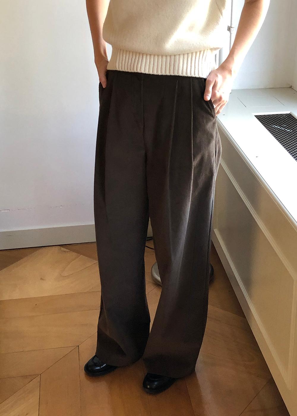 [3rd] 코듀로이 핀턱 슬랙스 (2 Colors)