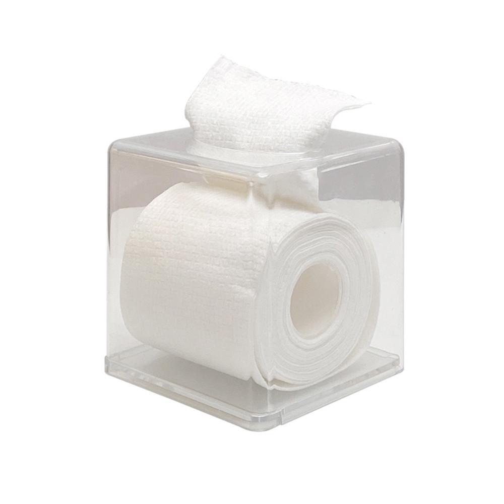 셀렉티드커스텀 휴지케이스 사각 투명 아크릴 두루마리 점보롤 휴지 13x13x14cm