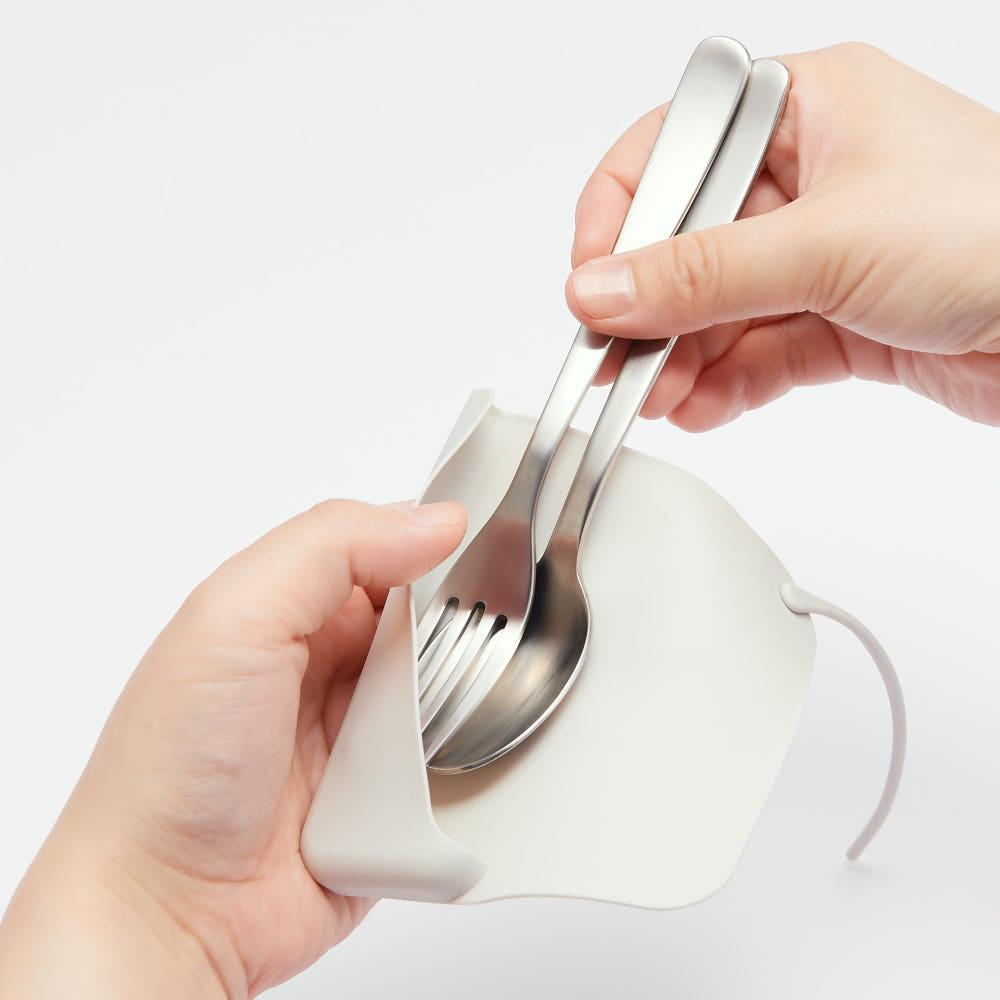 무인양품 수저 케이스 다용도 실리콘 커버 젓가락 칼 펜