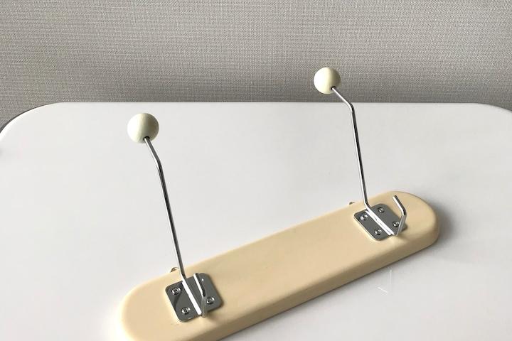 2구 우드볼 빈티지 코트랙 벽행거 옷걸이 가방걸이 [꼭꼬핀포함]