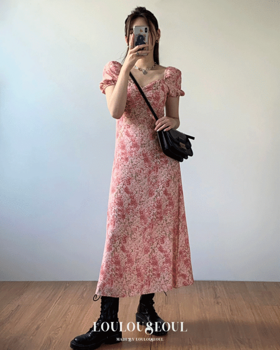 (L/S Collection) Margaret Puff Dress (Long)_마가렛 퍼프 롱 드레스