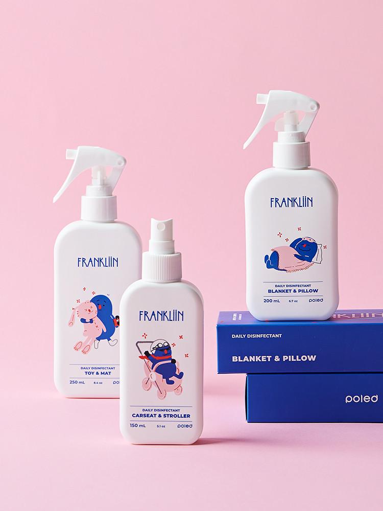NEW 폴레드 프랭클린 살균소독제 3종 (아기 신생아 장난감 토이클리너 패브릭 유모차)