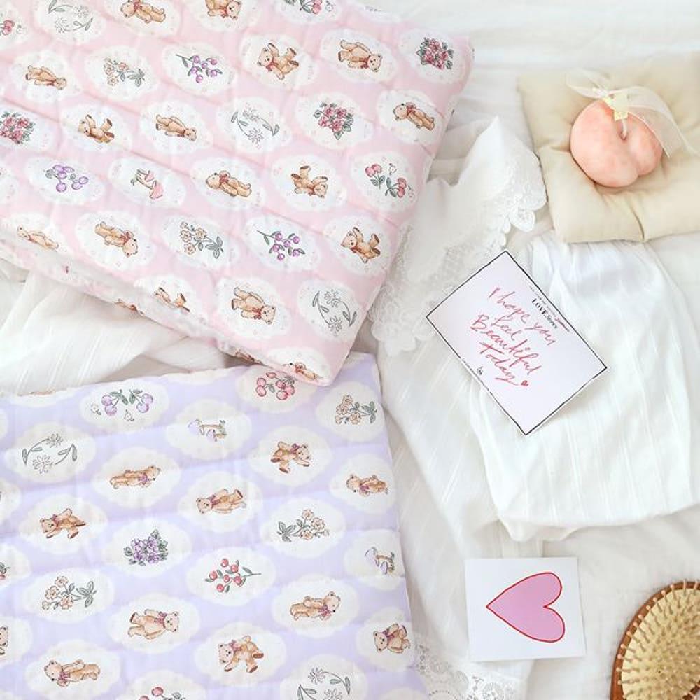 누빔원단 4온스 30mm 줄누빔 소폭 순면 20수 러블리무드 쁘띠곰곰