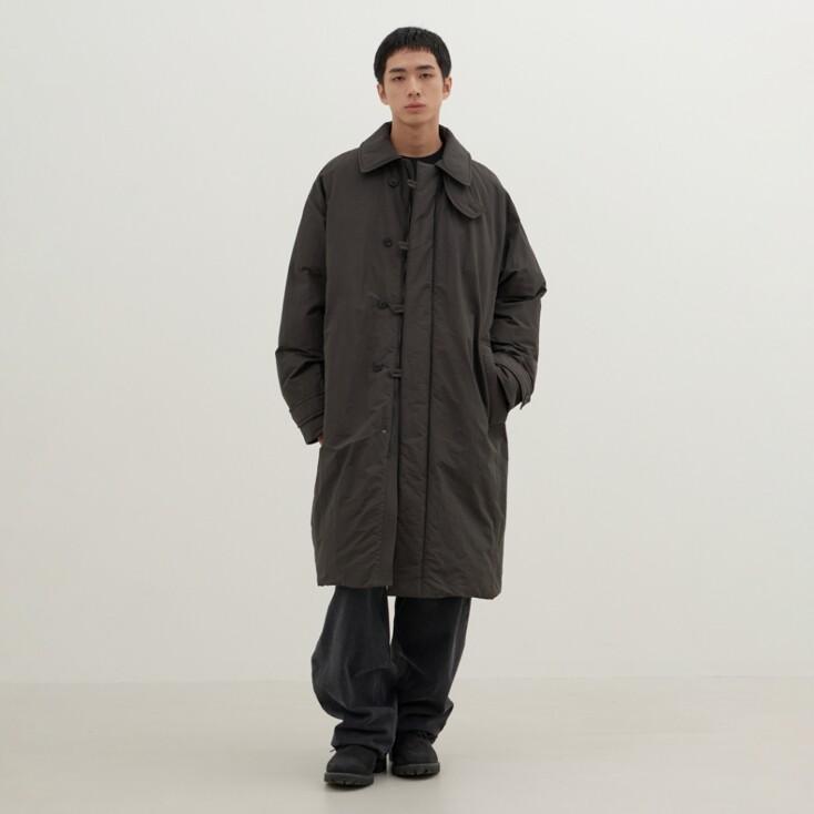 Premium Muscovy Down Long Coat (Dark Grey)