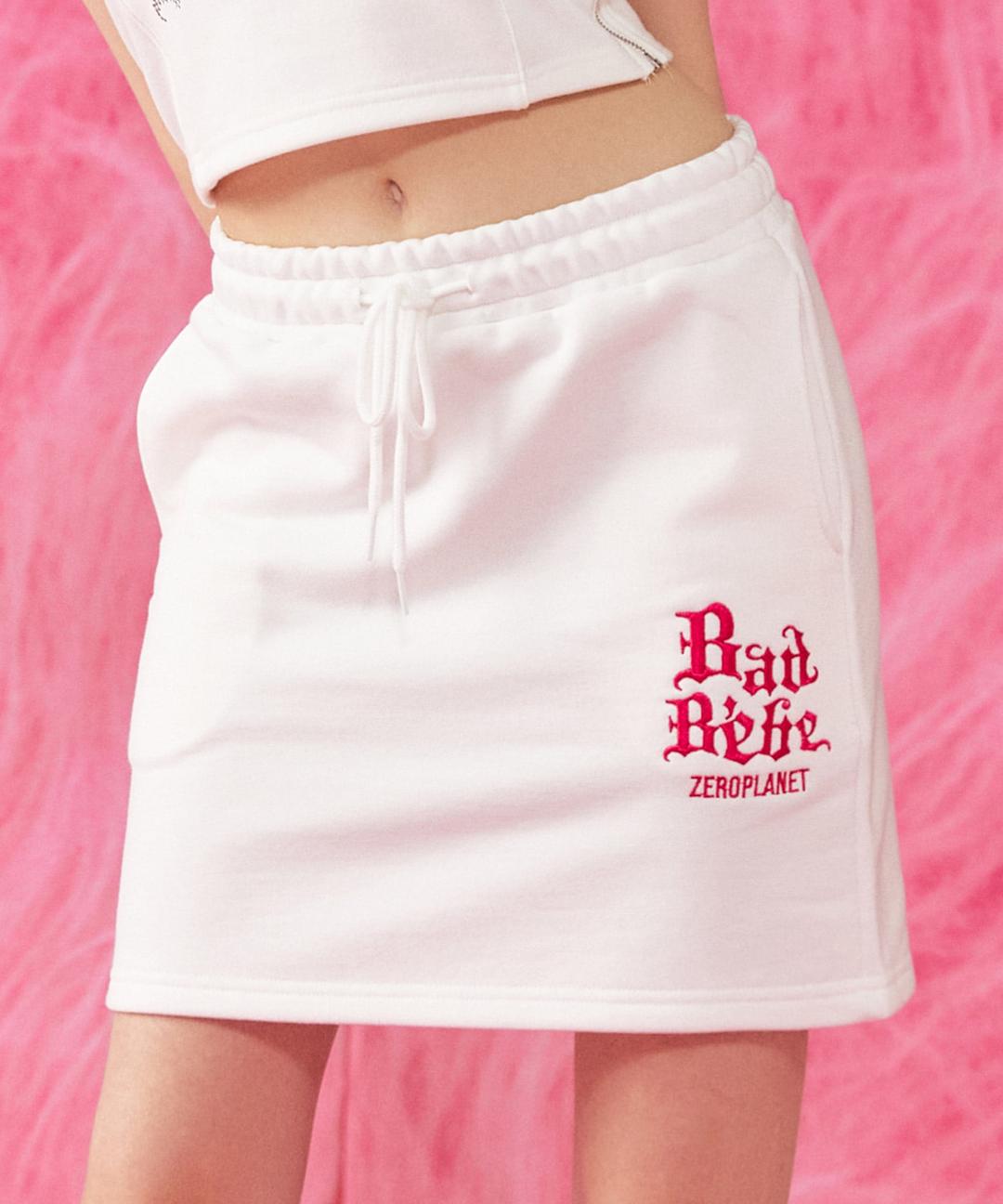 베베 기모 트레이닝 스커트 [WHITE]