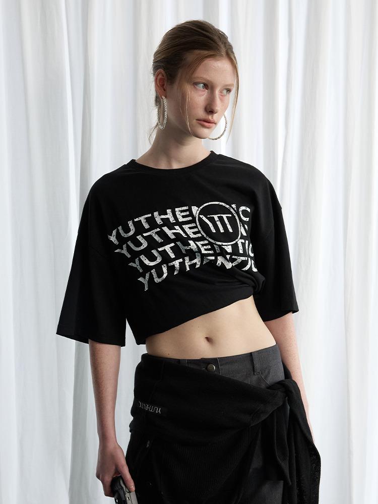 SIGNATURE 티셔츠 블랙 AW5ME44110